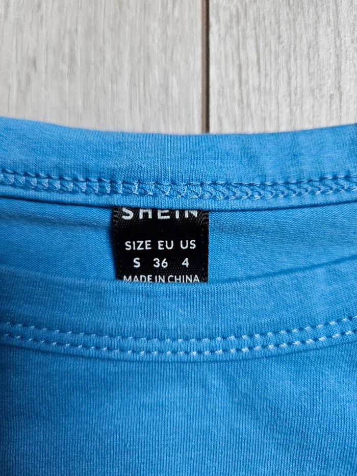 Top bleu shein taille S - photo numéro 2