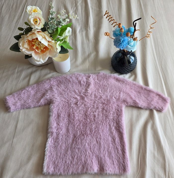 Gemo robe Mailles Peluche Vieux Rose 6 mois Très bon état - photo numéro 2