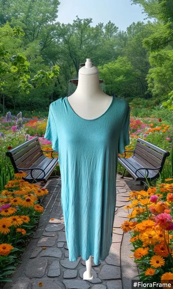 Robe longue turquoise, Esmara, taille 44