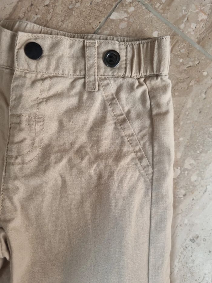 Pantalon lin écru neuf - photo numéro 2