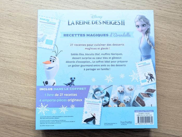 Coffret recettes la reine des neiges Hachette - photo numéro 3