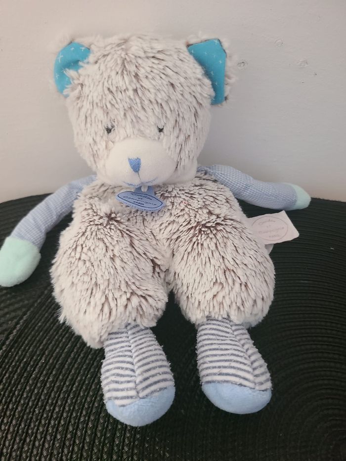 Doudou ours DOUDOU ET COMPAGNIE Les Choupidoux gris bleu - photo numéro 3