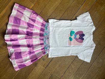 Tee-shirt et jupe Jacadi 4 ans comme neufs
