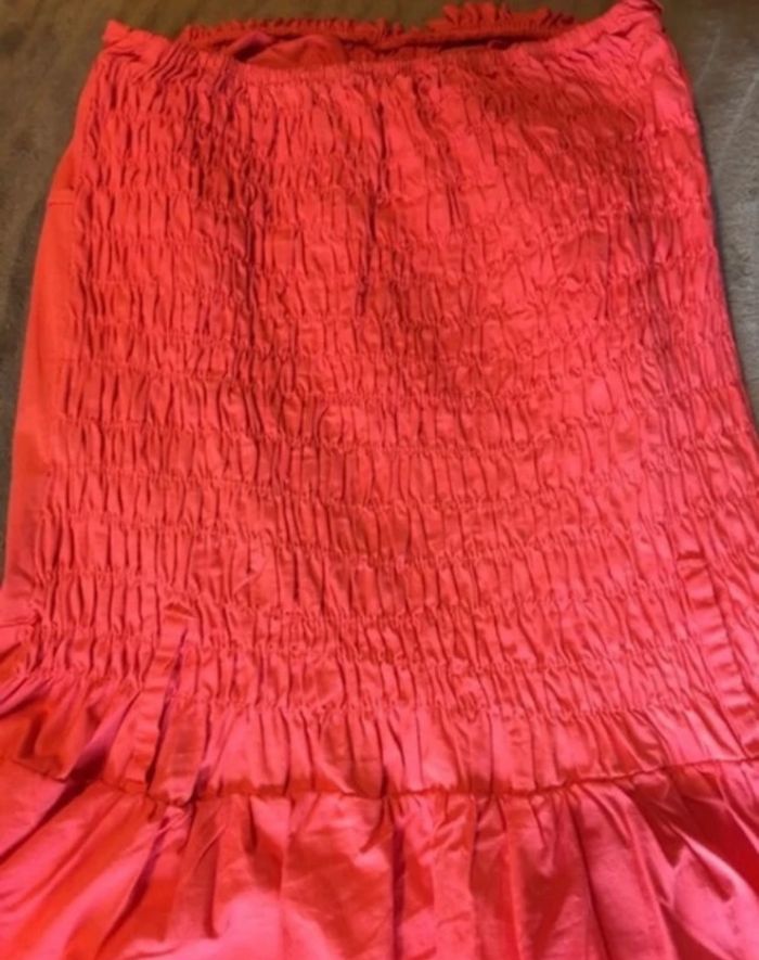 Robe Bustier Couleur Corail Taille 36 - photo numéro 8