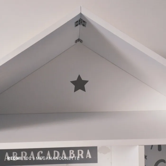 📚 Bibliothèque Maison Grise – Atmosphera – Très Bon État – Idéale Chambre Enfant - photo numéro 8