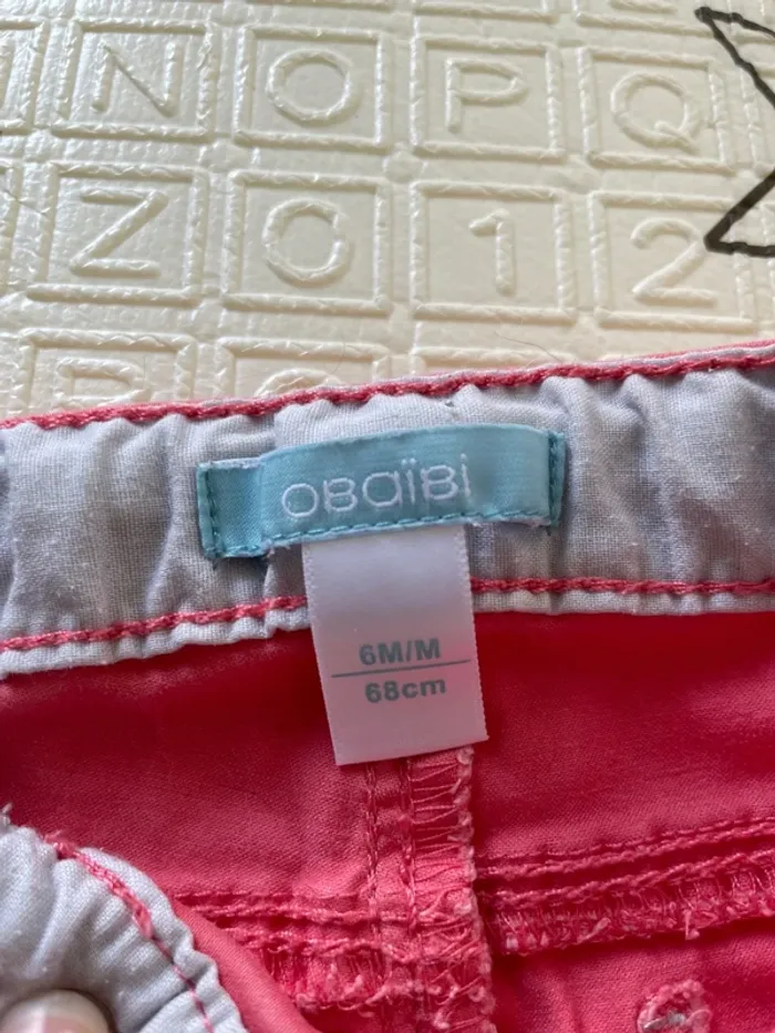 Lot 3 pantalons bébé fille 6 mois - photo numéro 2