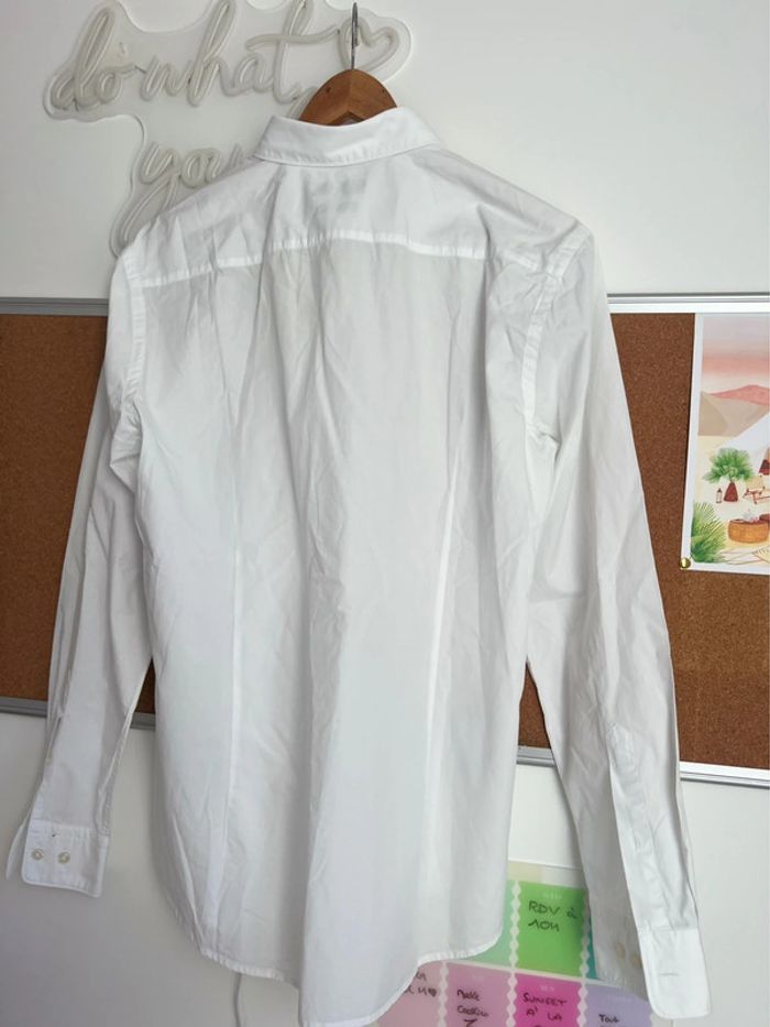 Chemise Boss Slimfit Blanche Manches longues Taille L - photo numéro 2