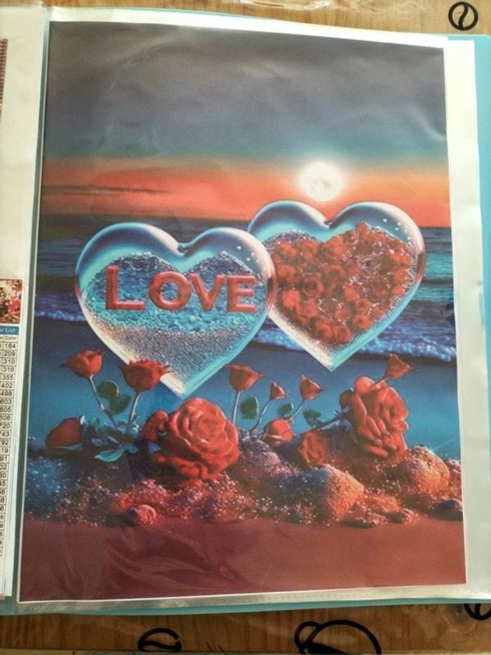 🖼️2 coeurs sur la plage🖼️