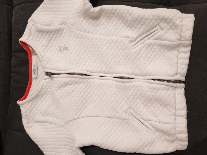 Gilet zip blanc - photo numéro 4