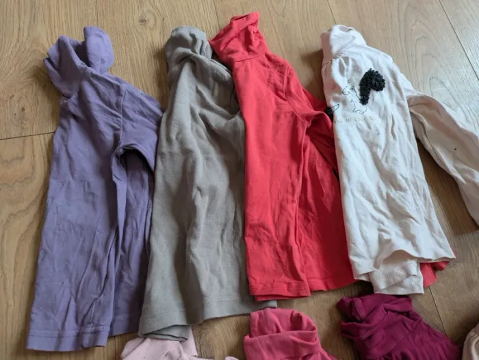 Lot tee shirt col roulés - photo numéro 3