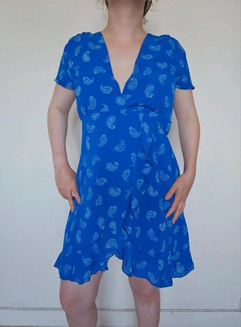 Magnifique robe bleu esprit bandana