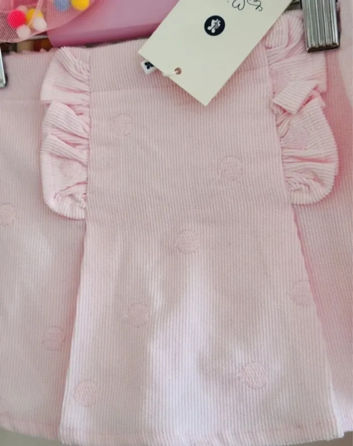 Jupe /short velour pois neuf - photo numéro 2