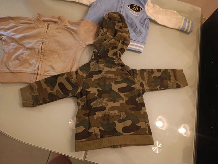 Lot de 3 vestes zippées - photo numéro 4