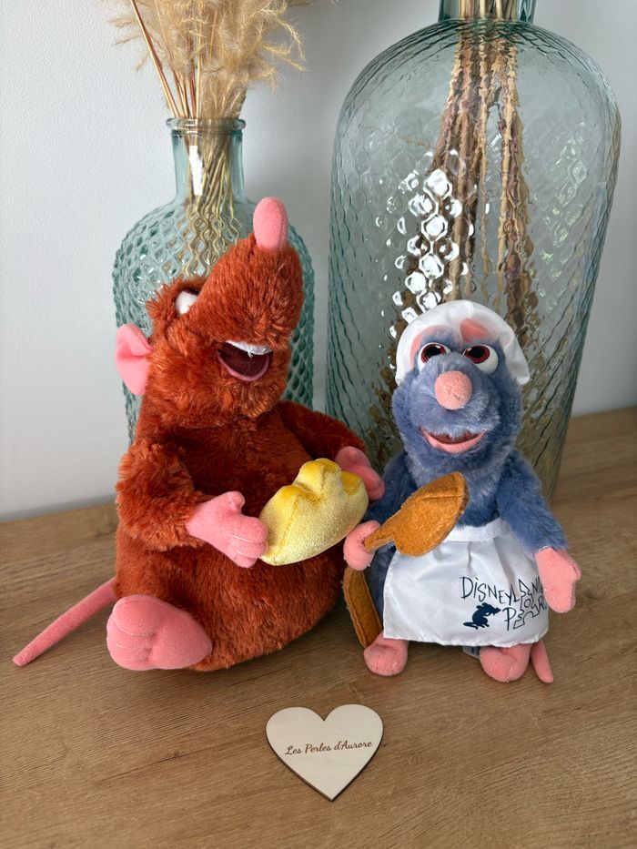 Peluches rat Ratatouille et Émile