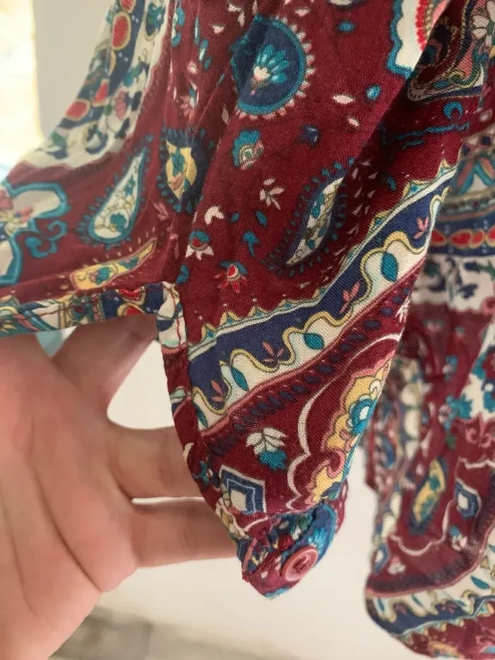 Blouse manches longues à motifs taille 44-46 - photo numéro 9