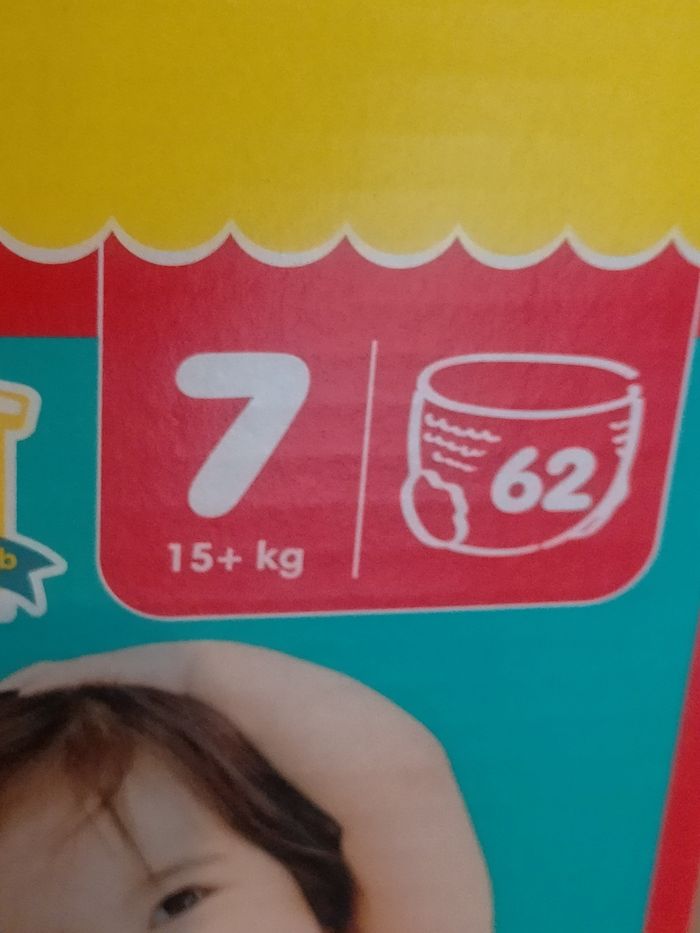 Couches Pampers baby dry pants taille 7 - photo numéro 2