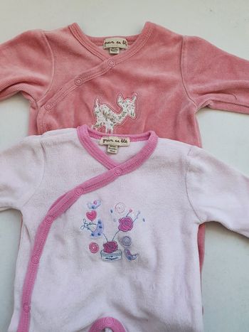 Lot de 2 pyjamas fille 50