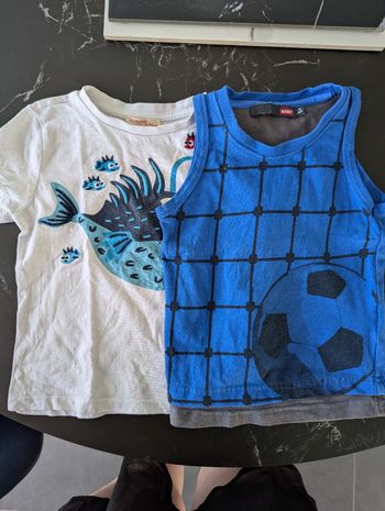 Tee shirt + débardeur garçon 🤞