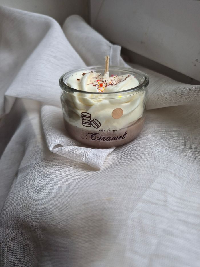 Bougie gourmande 160g caramel