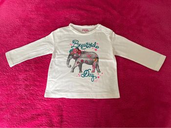 T-shirt manches longues LCDP 12 mois - 74 cm