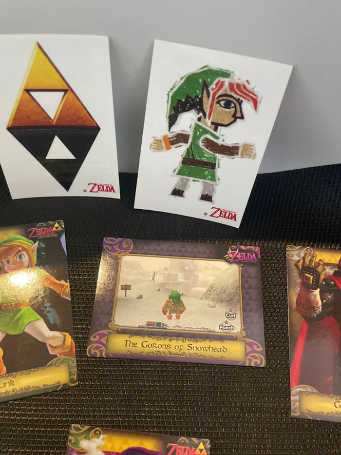 Zelda trading cards lot 4 cartes et 2 stickers Nintendo officiel 2016 enterplay TCG - photo numéro 4
