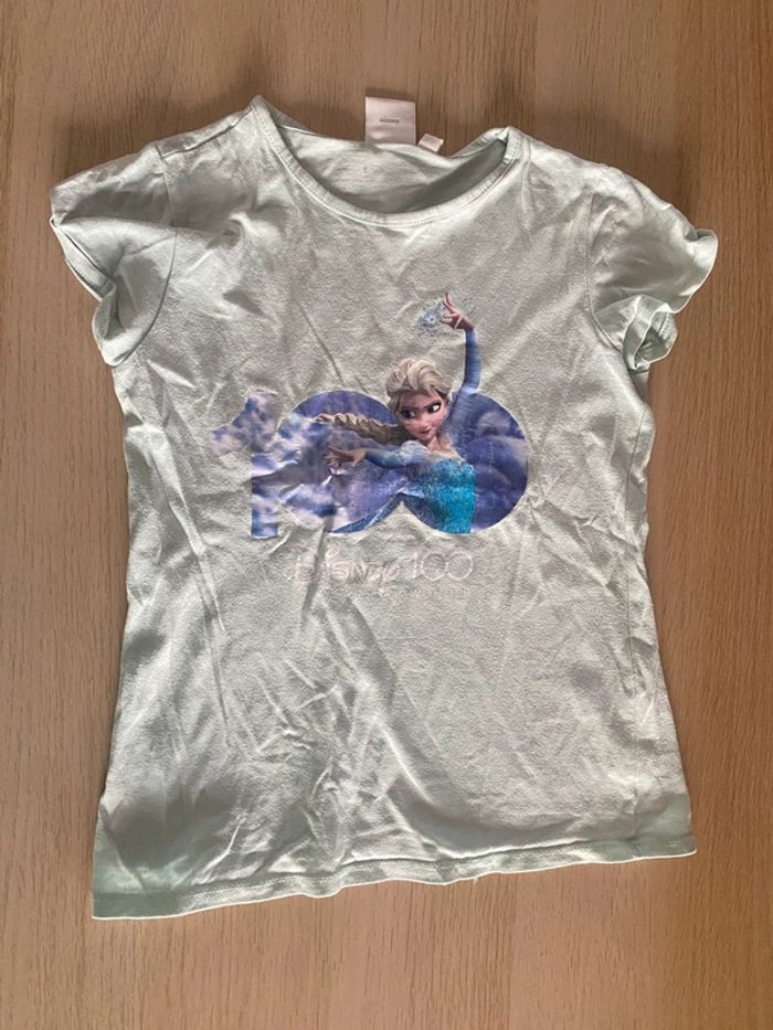 T-shirt reine neiges elsa Queen Disney 100 8 ans fille - photo numéro 2