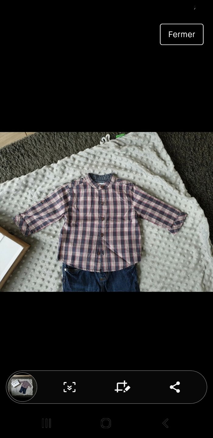 Ensemble bébé garçon Gémo et Tex 6 mois - photo numéro 2
