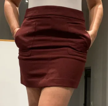 Jupe bordeaux H&m