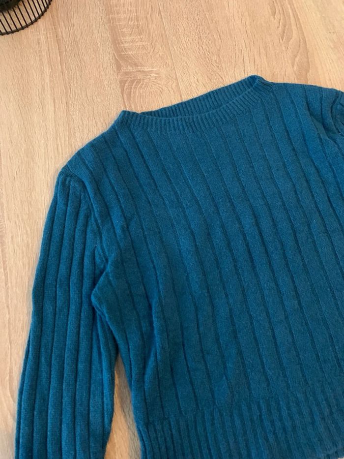 Pull bleu canard - photo numéro 2