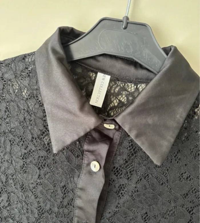 👕💎Haut en dentelle noir - taille unique - new collection - neuf sans étiquette - photo numéro 5