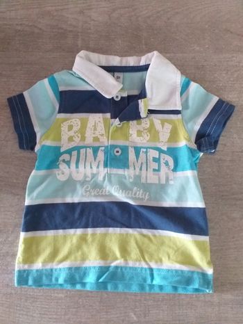 T-shirt manches courtes garçon 6 mois
