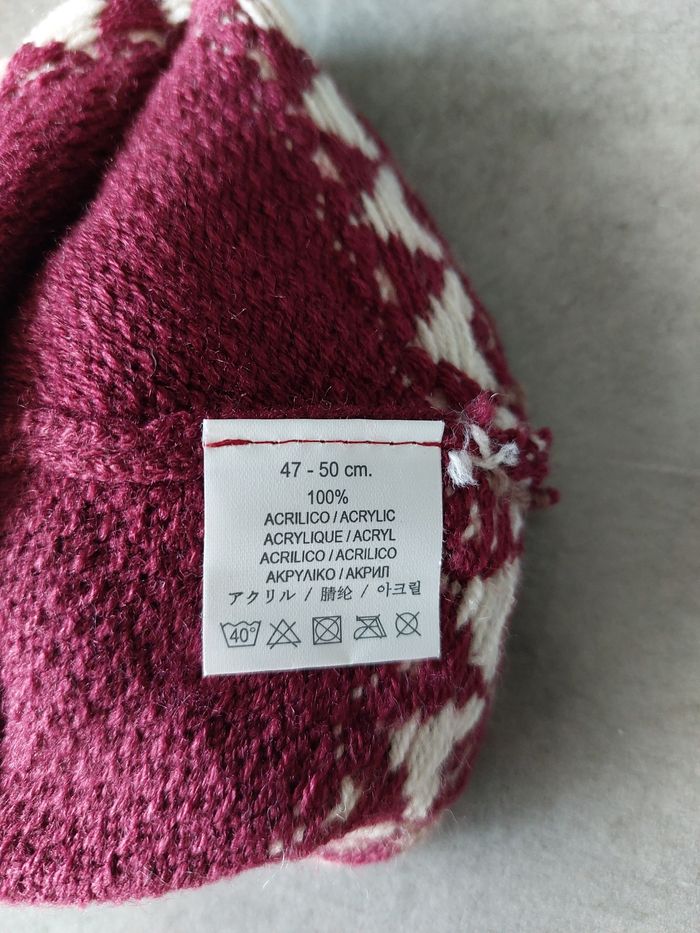 Bonnet pompon rouge - photo numéro 2