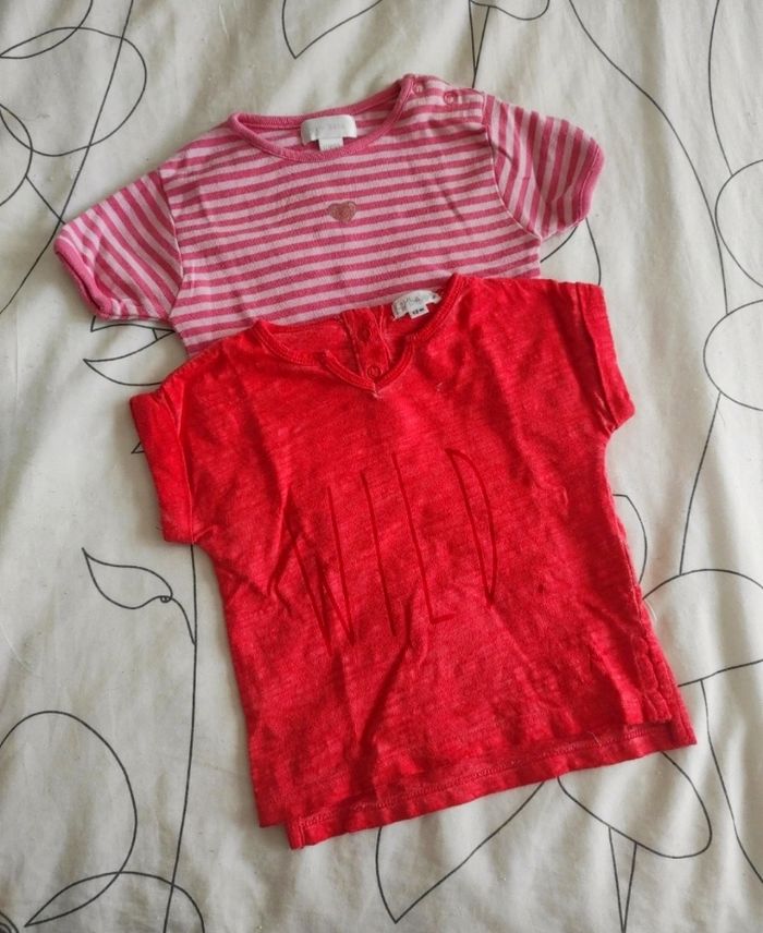 Lot de 2 tee-shirt taille 12 mois