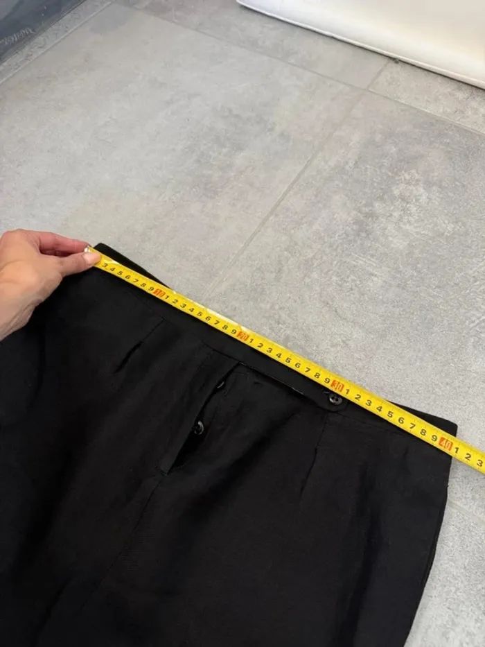 Mini jupe Bellerose noire laine et coton taille 2 soit M parfait état - photo numéro 11