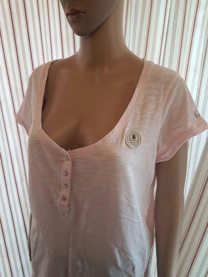 Jolie T-shirt femme rose Gaastra taille XL - photo numéro 7