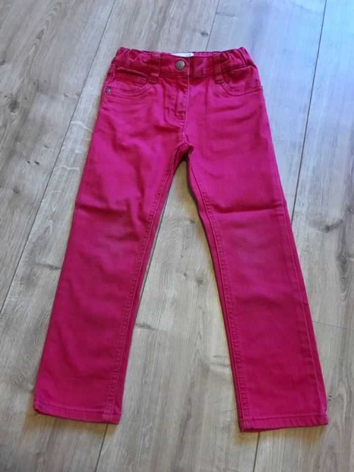 Jean fille rose 4 ans