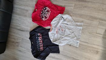 Lot de 3 tee shirts manches longues, taille 6 ans