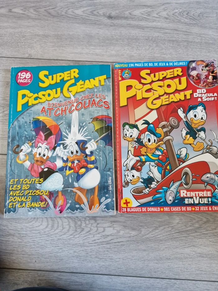 Lot de 2 livre super picsou géant