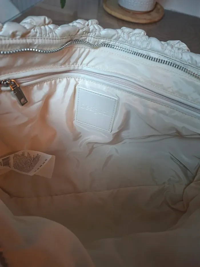 Sac Desigual blanc texturé – neuf avec étiquette - photo numéro 3