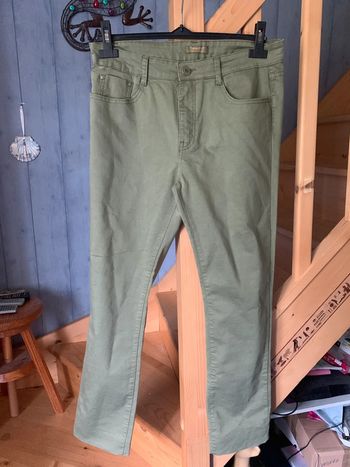 pantalon toile kaki