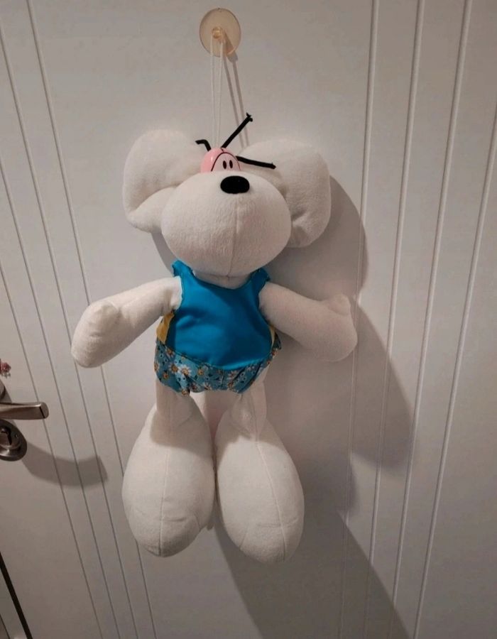 Peluche Diddl vintage avec ventouse.