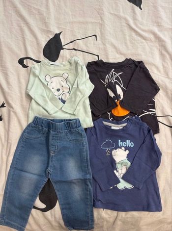 Lot 3 hauts manches longues + jean 12M