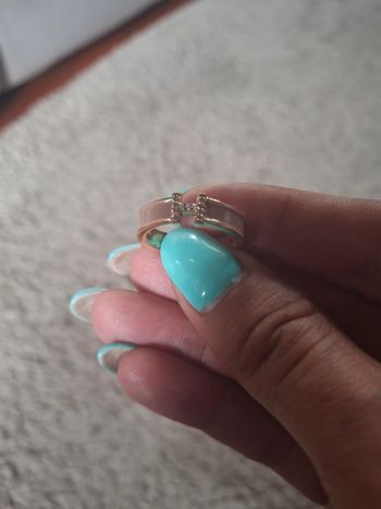 Bague femme ajustable lettre H