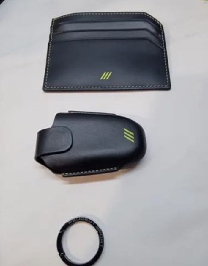 Kit porte-Cartes et housse de clés cuir Peugeot - photo numéro 7
