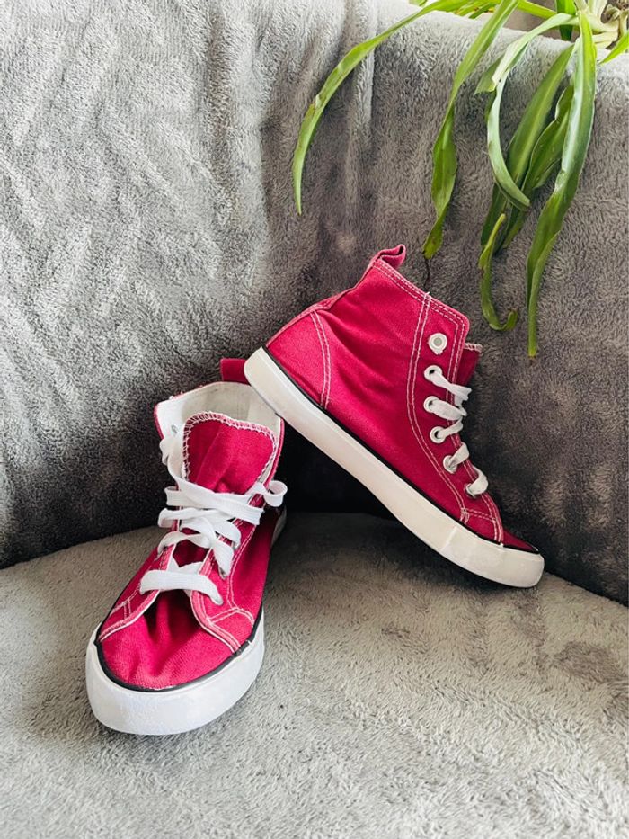 Chaussures baskets montantes  plates été fille style sneakers