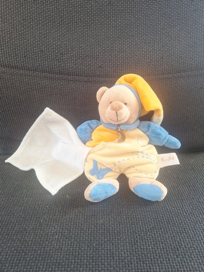 Doudou ourson bonnet de nuit baby nat
