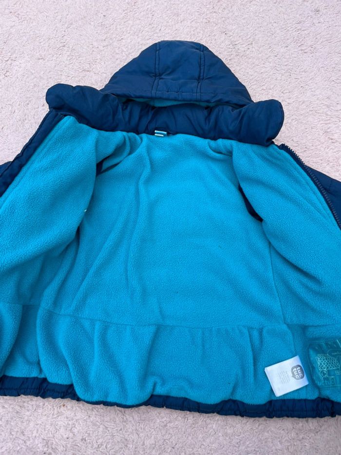Doudoune bleue chaude - photo numéro 3