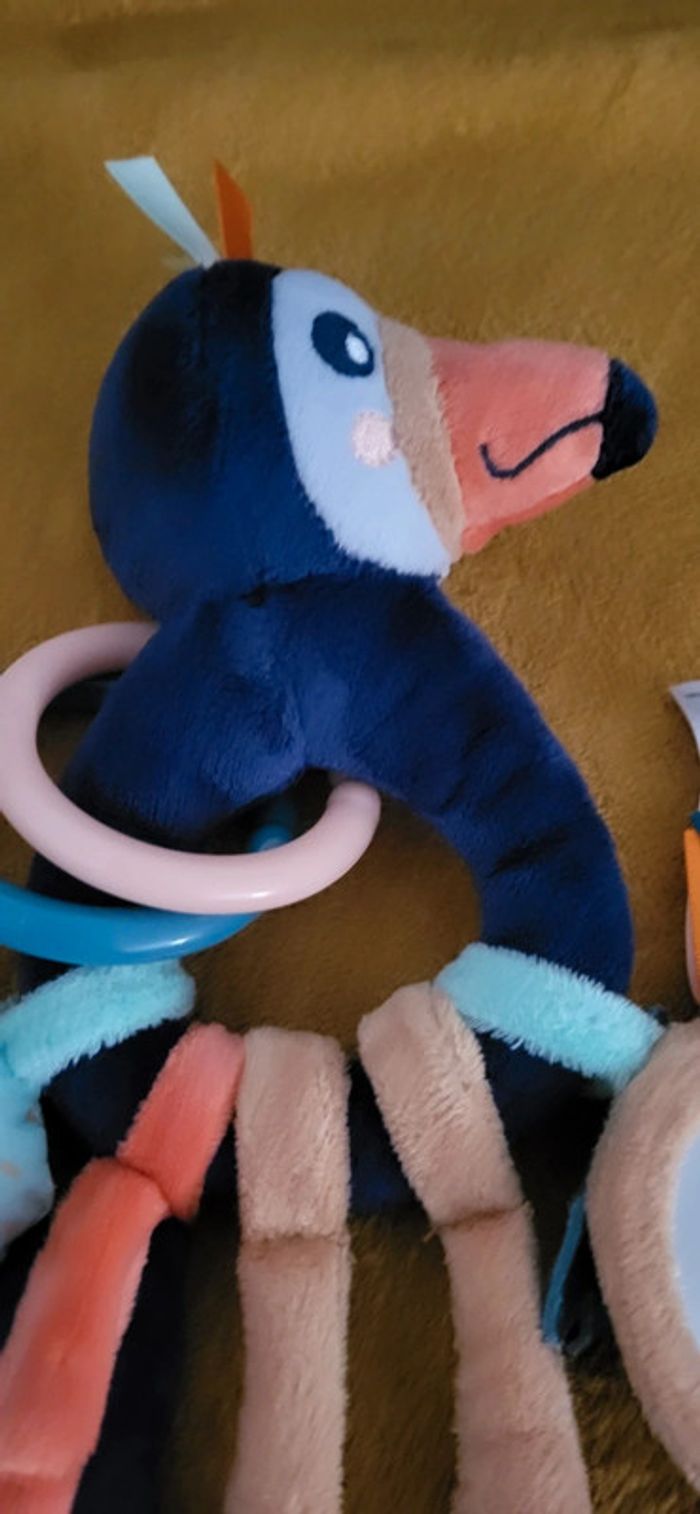 Peluche d'éveil perroquet - photo numéro 2