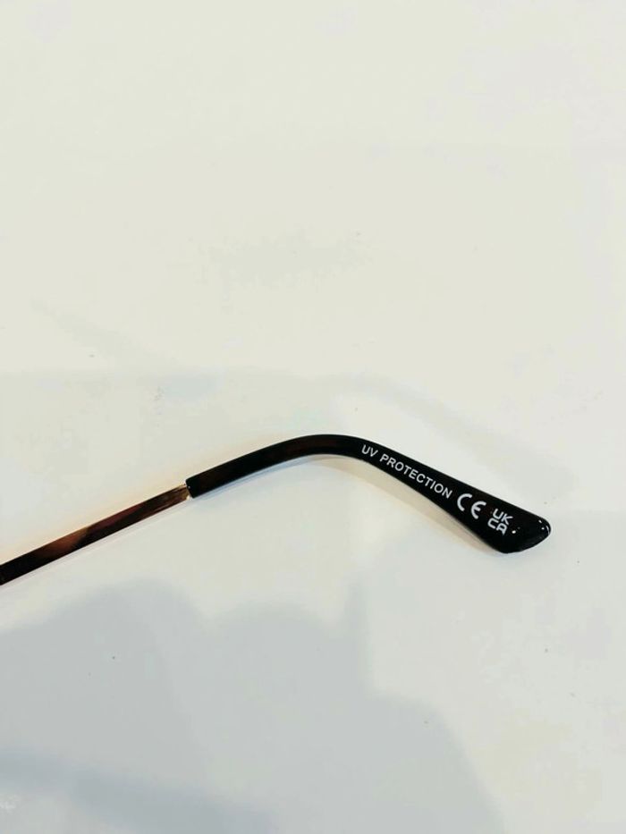 Lunette de soleil femme marron et dorée verres dégradés UV protection catégorie 3 - photo numéro 7