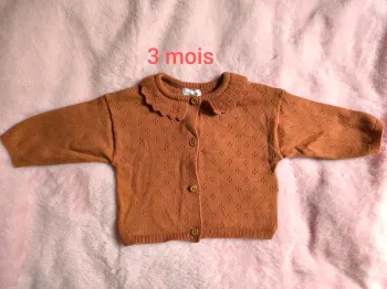 Gilet terracotta 3 mois